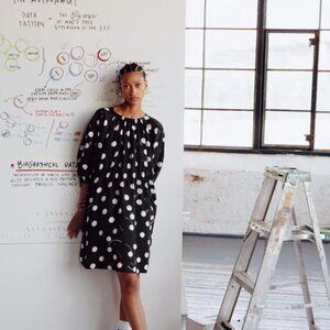 & Other Stories x Giorgia Lupi Co-Lab Dot Dress — Abstract Print, Collectible Co
